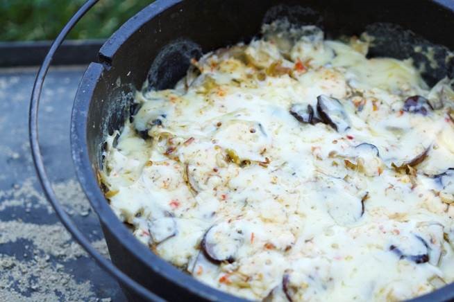 Dutch Oven Scalloped Idaho&reg; Potatoes